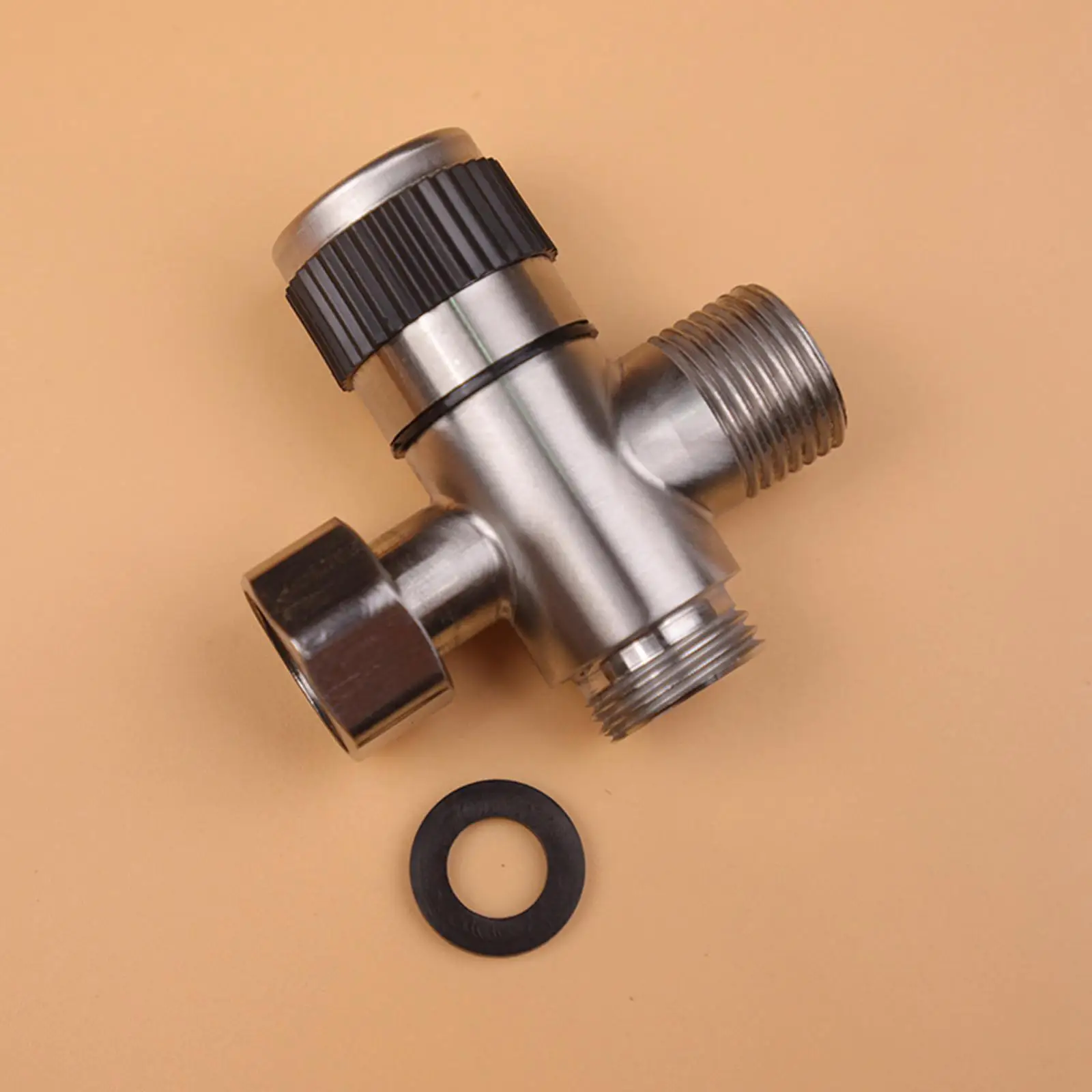 

G1/2inch Faucet Diverter Valve Hose Attachment Connector Shower Diverter Valve Tee Diverter Valve for Washing Machine