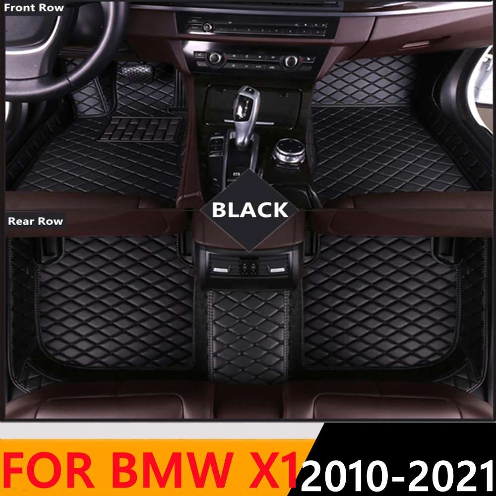 

Sinjayer Waterproof Leather Custom Fit Car Floor Mats Front & Rear FloorLiner Auto Parts Carpet Mat For BMW X1 2010 2011 12-2021