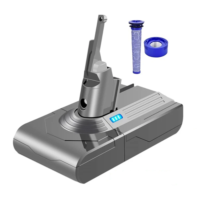 

Сменный аккумулятор 2500 мАч V8 + фильтр 21,6 в для Dyson V8 Animal /Absolute // Trigger беспроводной ручной пылесос
