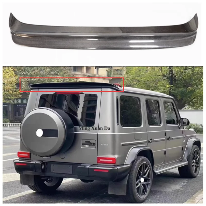 

For Mercedes-Benz G-Class W463 W464 G63 G350 G500 G550 2007-2023 High Quality Carbon Fiber Rear Wing Trunk Roof Spoiler Top Lip