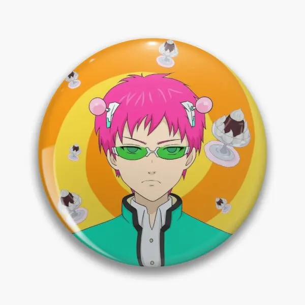 

Saiki K Customizable Soft Button Pin Cute Funny Collar Lapel Pin Jewelry Badge Fashion Metal Cartoon Women Brooch Creative Hat