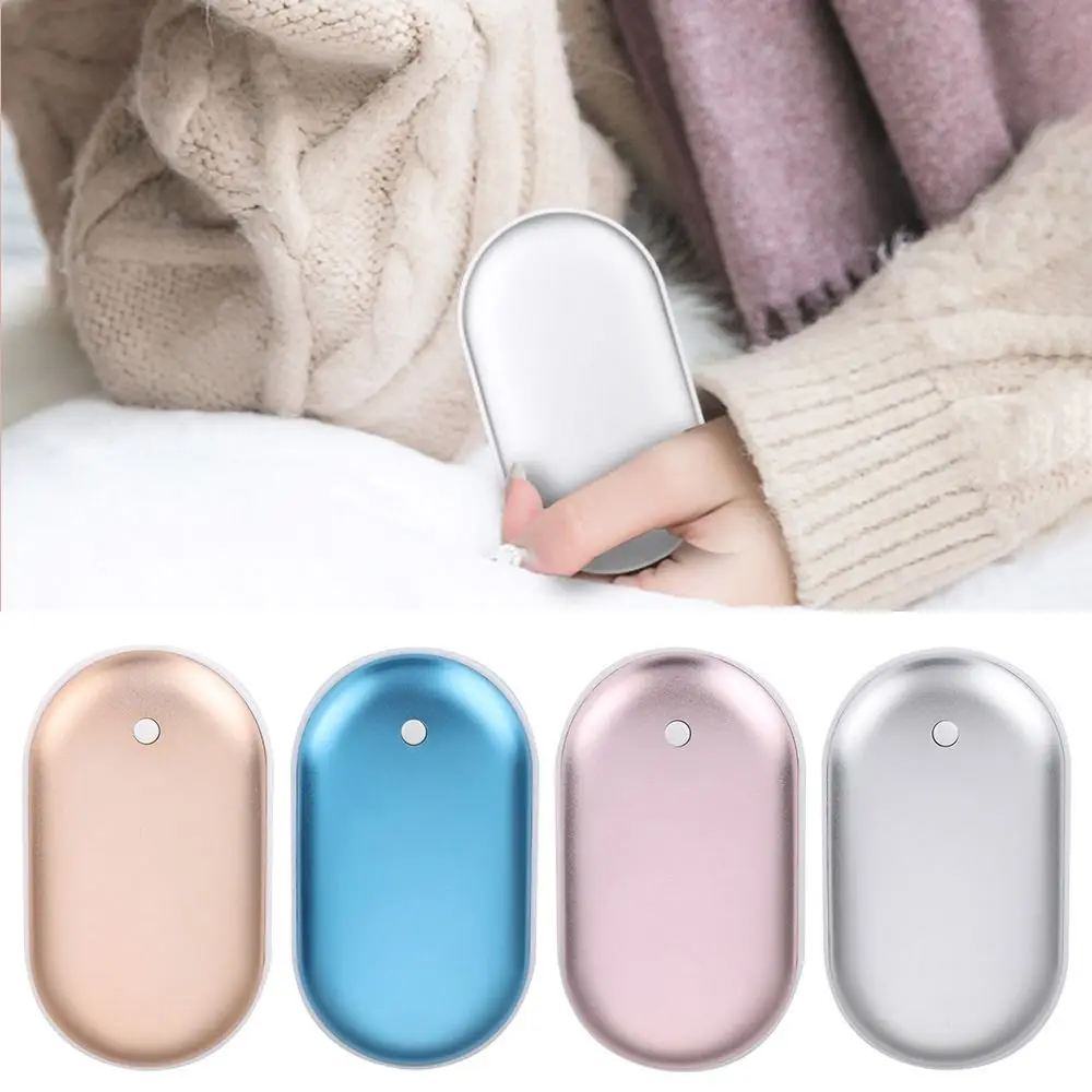 

2 in 1 Winter Mini Hand Warmer Heating Pad Mobile Power USB Rechargeable Handheld Warmer Heater Pocket Electric Heater Warmer