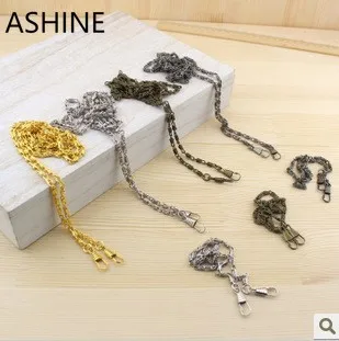 

Shoulder Strap Purse Metal Frame Chain Strap for Bag Sewing DIY bag accessory Gold , Silver Gun metal 40cm 120cm 20 pcs