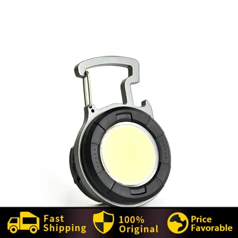 

2/4/6PCS 180° Adjustable Bracket Cap Clip Light Cob Outdoor Flashlight 650mah Battery Keychain Light Lithium Battery
