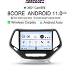 Автомобильный DVD-плеер, 6G, 128 ГБ, DSP, Android 11,0, для Jeep Cherokee 5 KL 2014, 2015, 2016, 2017, 2018, 4G, LTE, Wi-Fi, стерео, GPS, радио