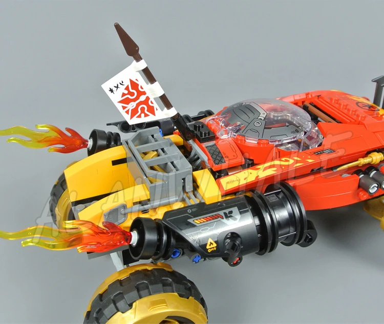 480 шт. Shinobi 4X4 автомобильное пламя выхлопной трубы Roadoff Scroll of Forbidden Spinjitzu 11330 наборы