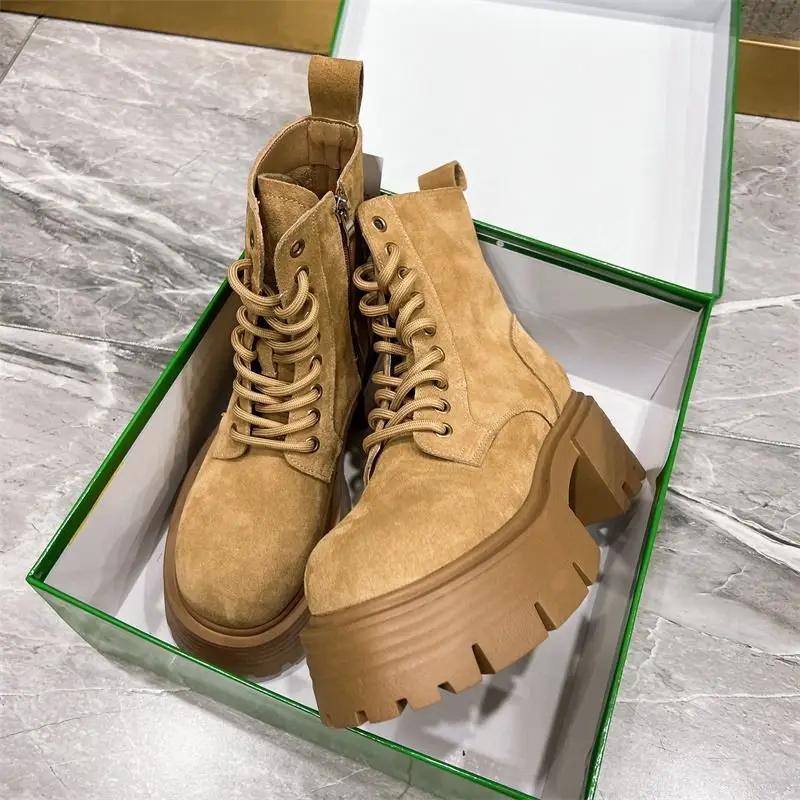 Ботинки женские на шнуровке размер 35 - 43 цвет в ассортименте