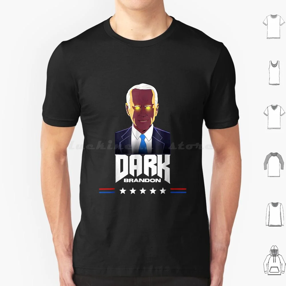 Фото Футболка Dark Brandon 6xl Хлопковая крутая футболка Dark Brandon Brandon Meme Funny Brandon Funny Biden Anti Joe Anti Biden Anti Democrat №1