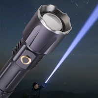 c2 camping led flashlight 30w high power aluminum alloy torch lighting above 1500 meters waterproof 5 lighting modes zoomable