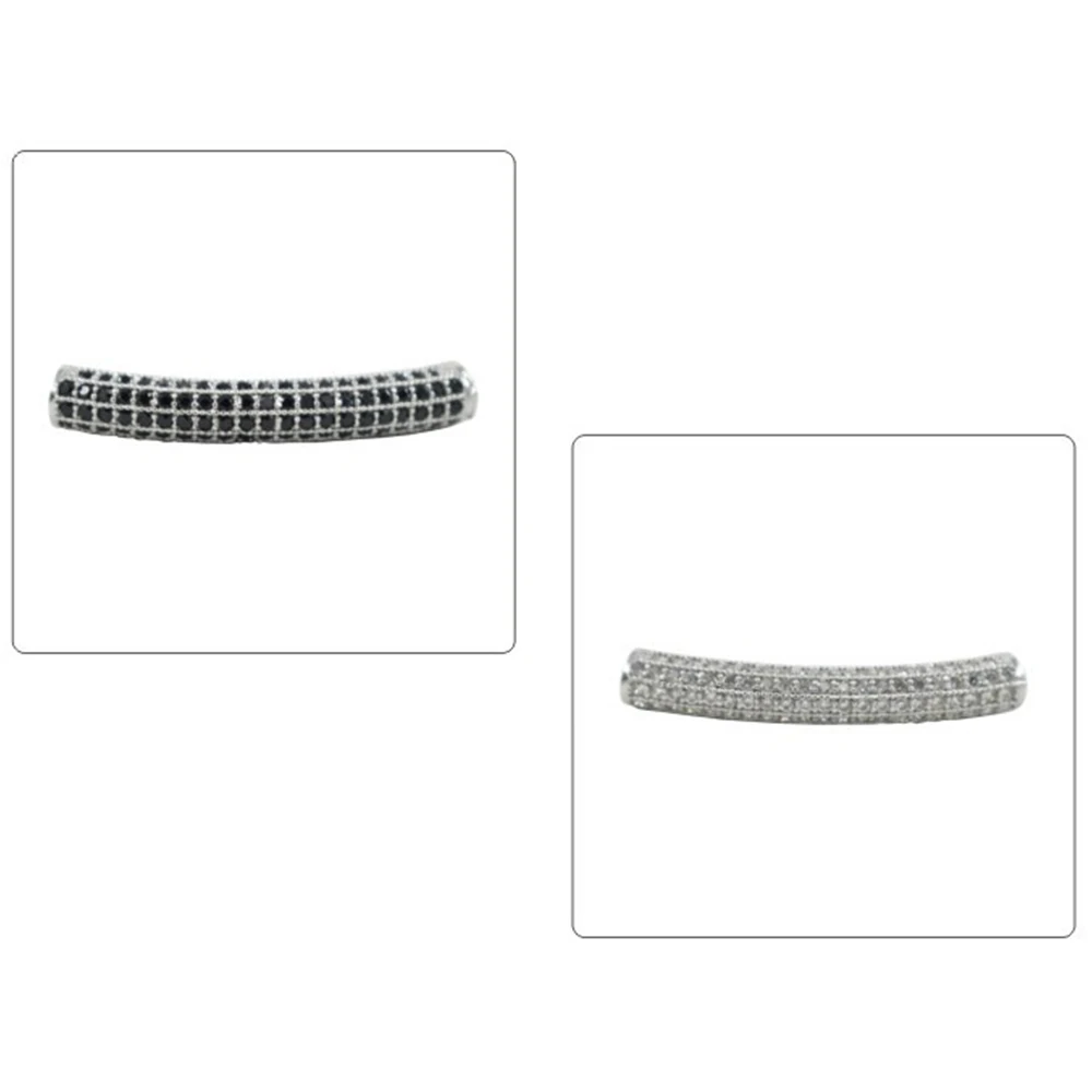 Длинные бусины с дуговым изгибом для изготовления браслетов ожерелий цепочек