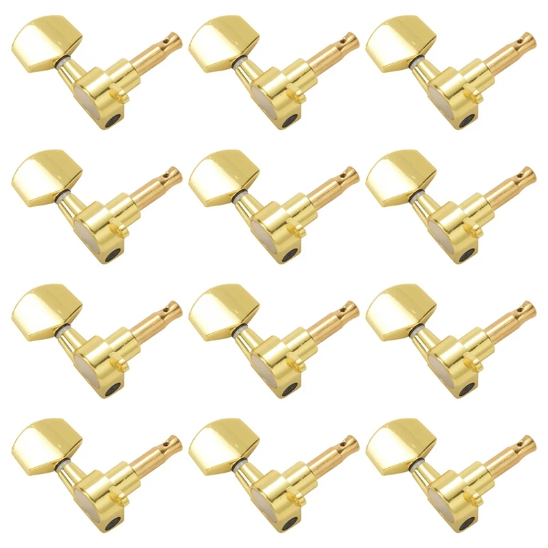 

Gold Sealed Guitar String Tuning Pegs Tuners Machine Heads 6L+6R New