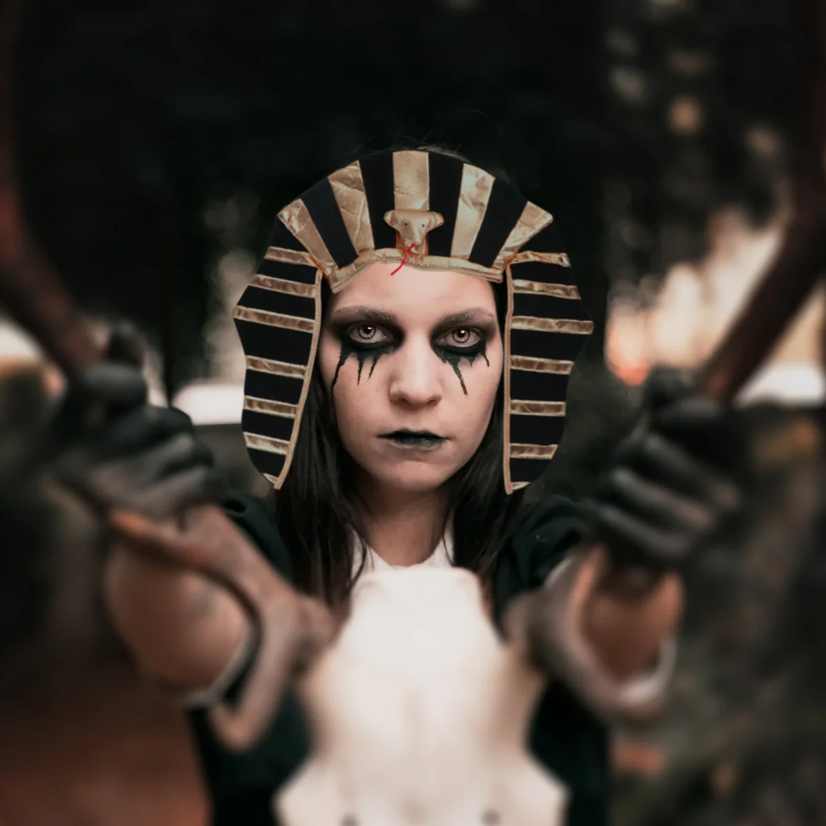 

Pharaoh Egyptian Hatking Cosplaycaps Headpiece Dress Partycostume Headdress Masquerade Egypt Favors
