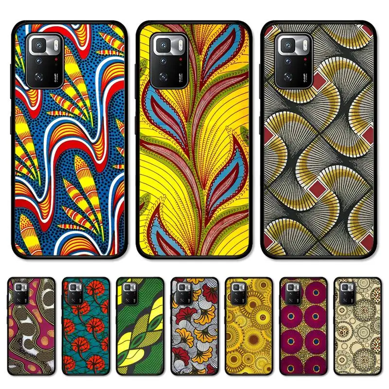 

African Wax Fabric Phone Case for Redmi 5 6 7 8 9 A 5plus K20 4X S2 GO 6 K30 pro