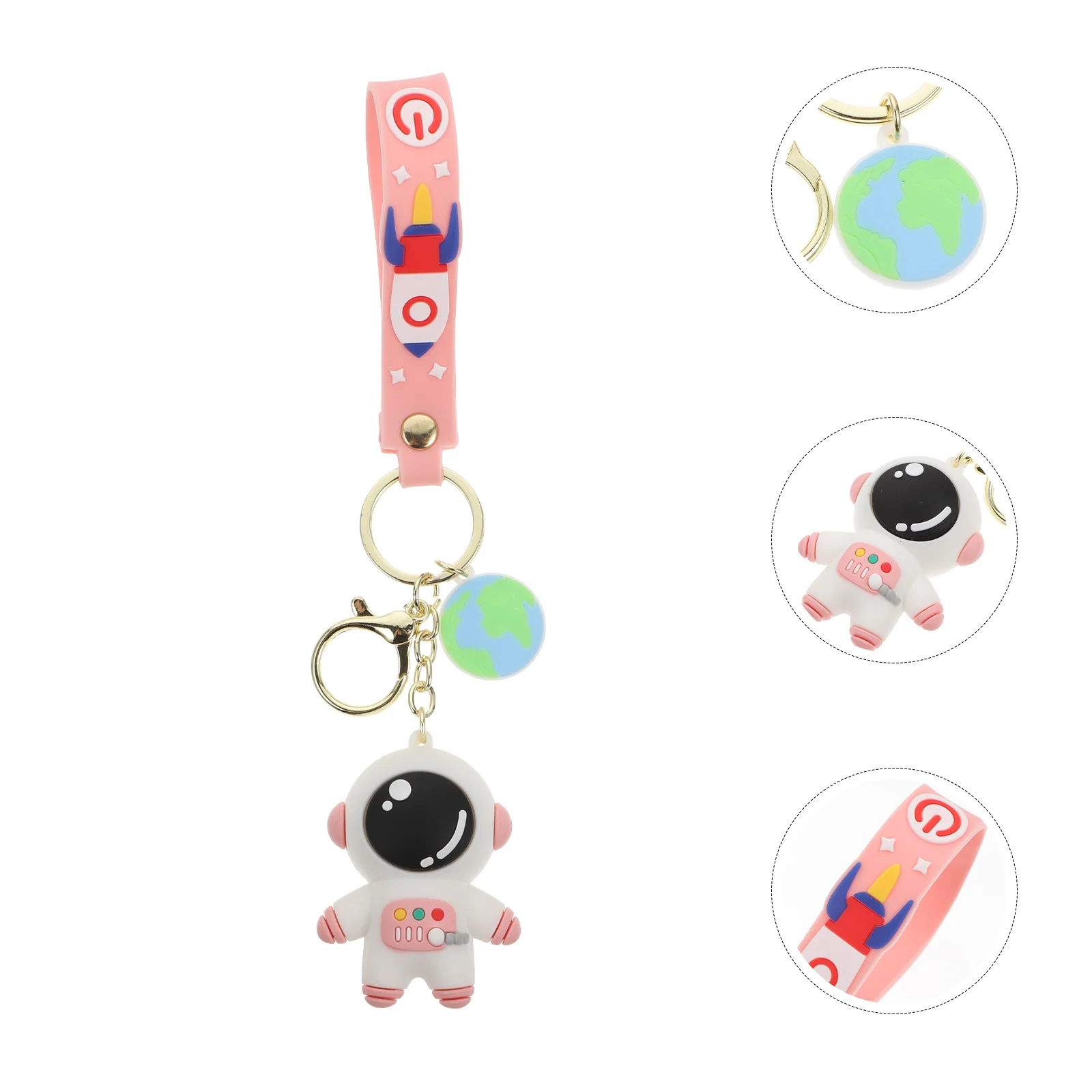 

Locator Keychain Cover Case Astronaut Shell Anti Silicone Lost Ring Scratch Protector Loop Pendant Wallet Backpack Wireless