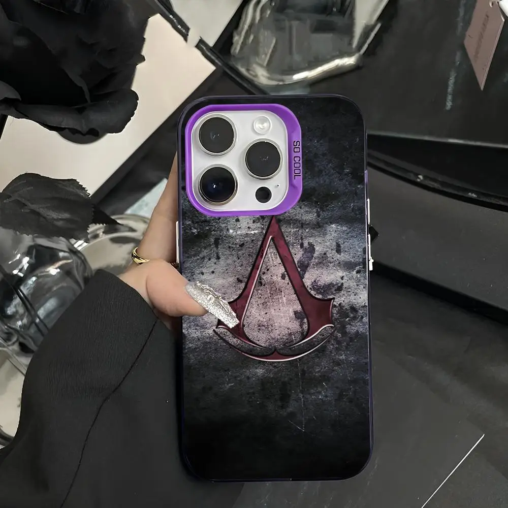 Чехол для телефона Game A-Assassins C-Creed 2024 чехол IMD IPhone 16 15 Pro XR XS 7 8 Plus SE2024 противоударный