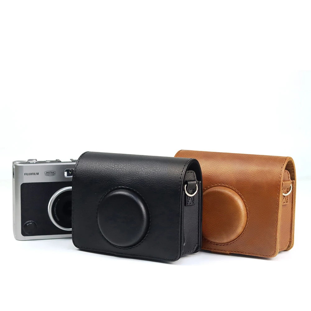 

PVC PU Leather Protection Bag Case Cover With Shoulder Removable Strap For Fujifilm Instax Mini EVO Instant Film Photo Camera
