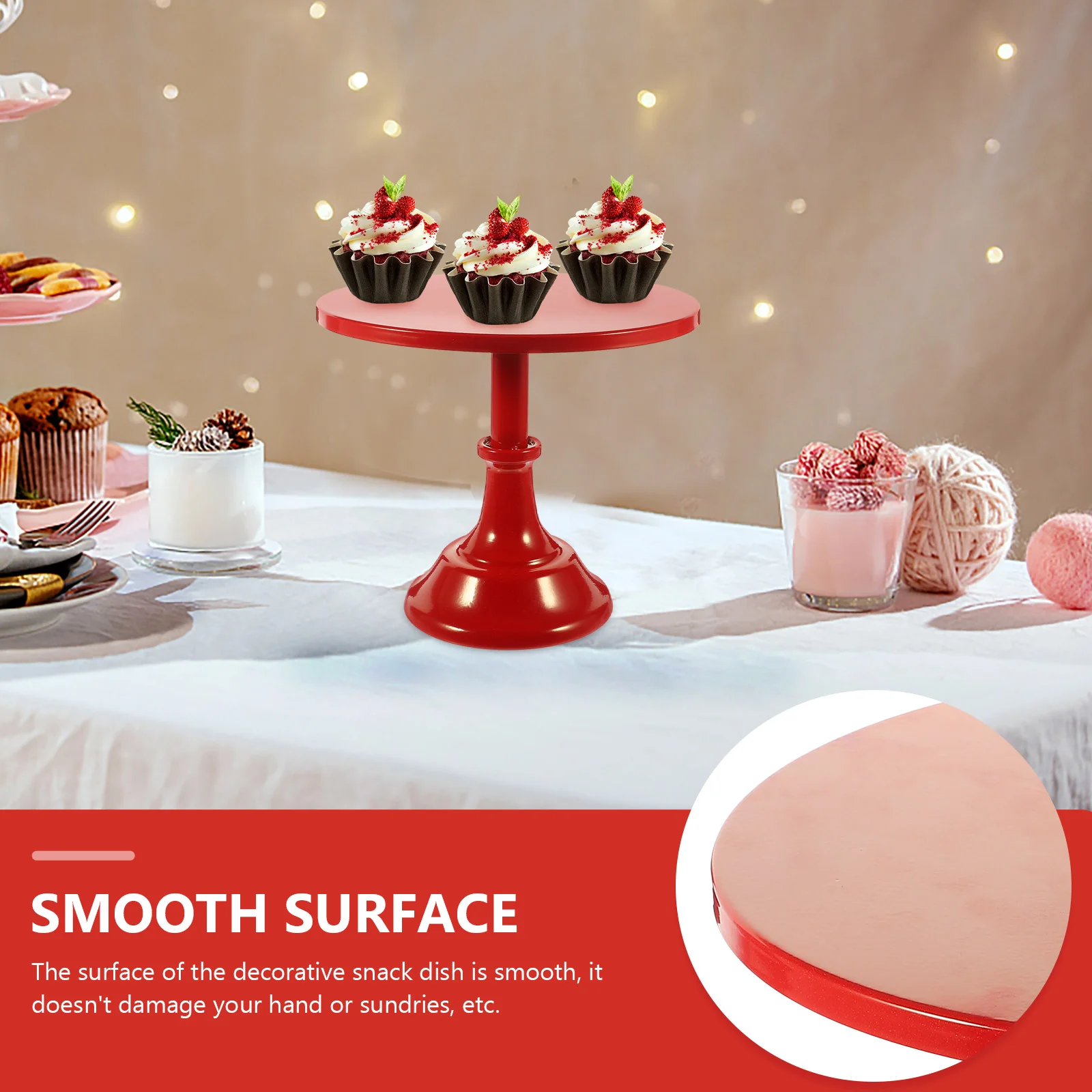 10-дюймовая красная круглая подставка для торта свадебный реквизит стойка шоу
