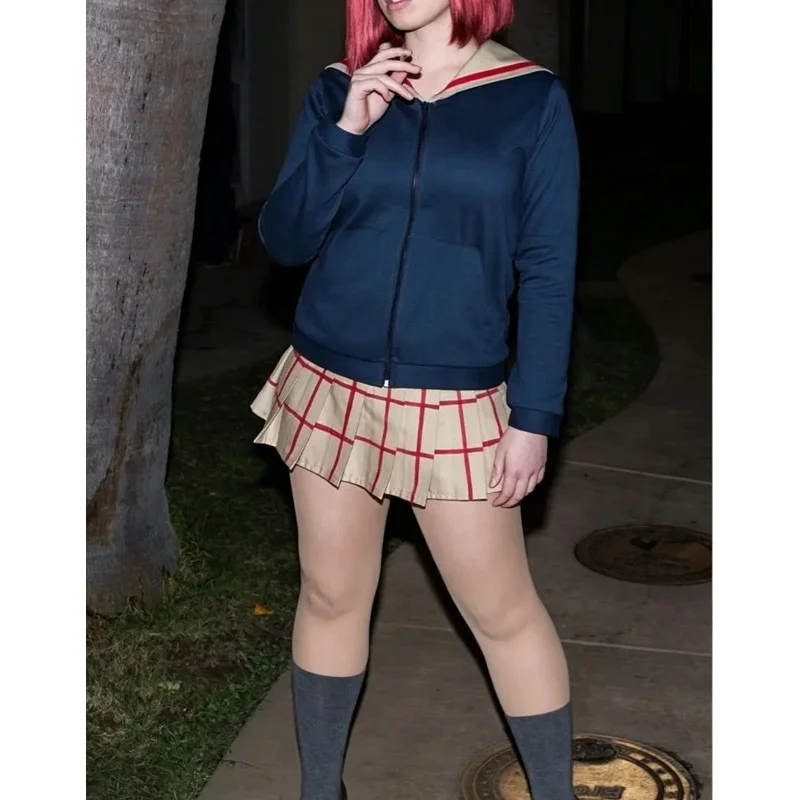 Фото A;3\v,7'd/Аниме косплей FLCL Мами Мамимиджима Костюм для косплея, праздничная униформа, худи, женский костюм JK3'c;5,h/8\ №3