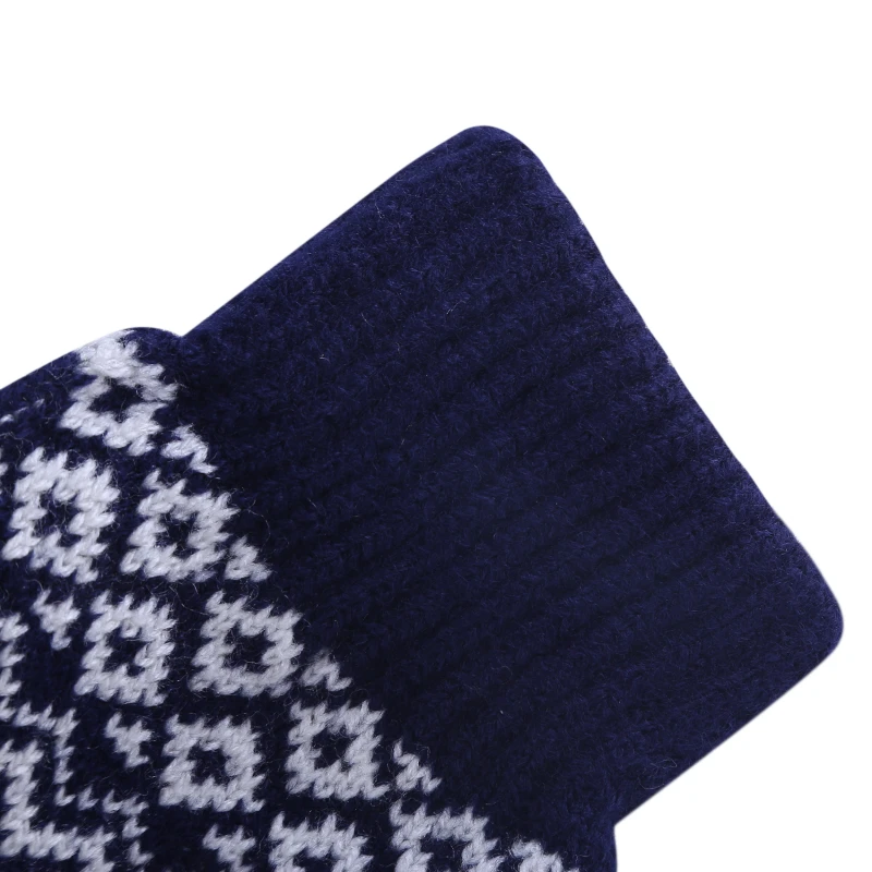 Warm Thick Men Gloves Winter Cashmere Wool Knitted Gloves Solid Mittens Women's Winter Riding Sking Glove Autumn Winter images - 6