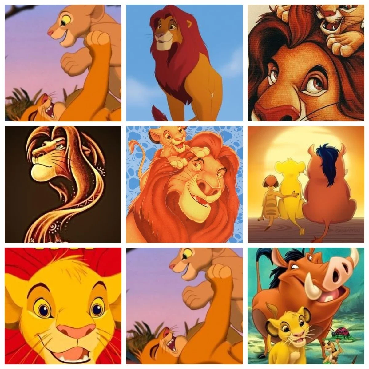 

Canvas Painting Cartoon Art Disney The Lion King Mufasa and Simba Canvas Print Home Living Room Art Kids Bedroom Decor Gifts