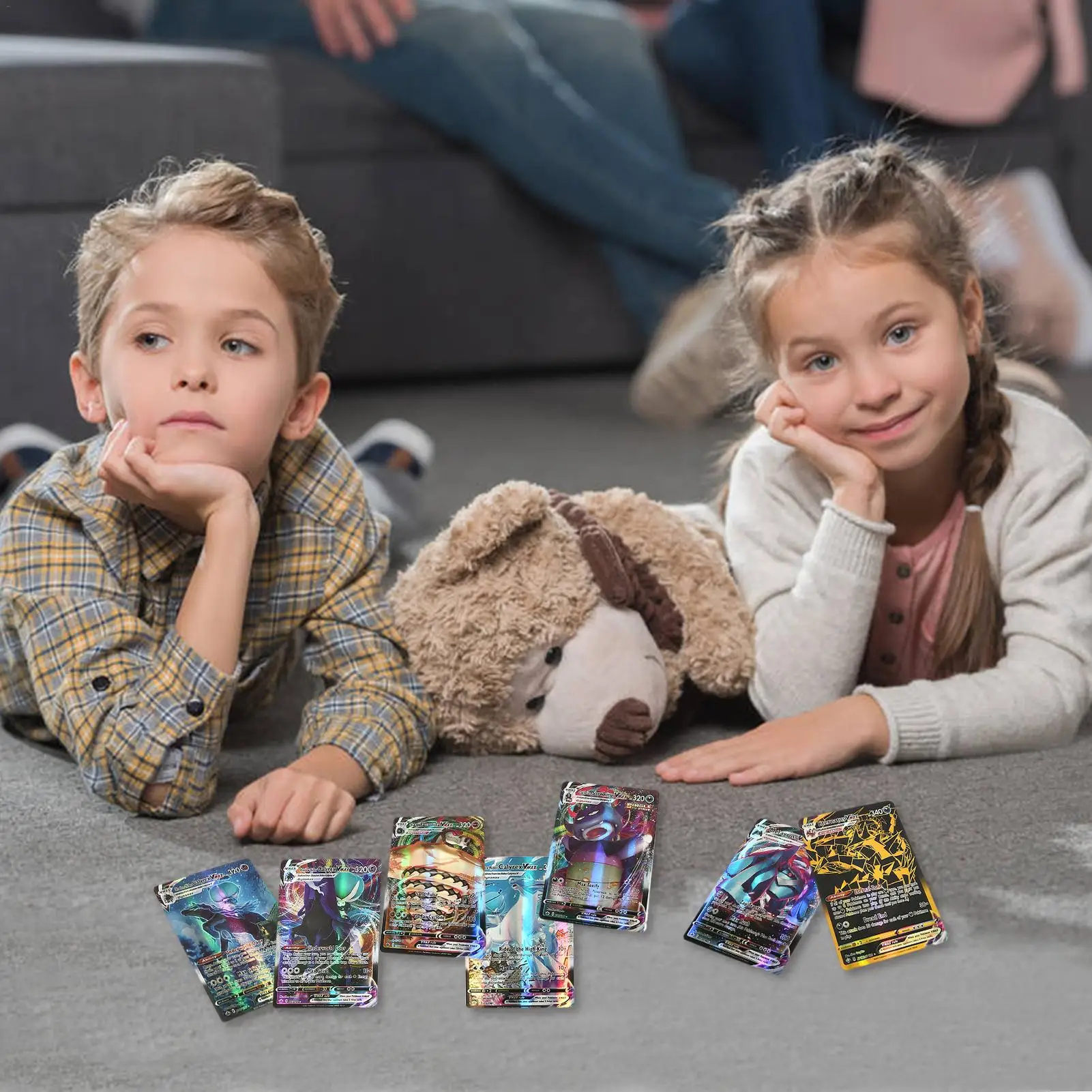

100 PCS Pokémon Card | 100Vmax Pokémon Cards, Pokémon Game Cards Set for Gifts | Featuring VMAX Gold