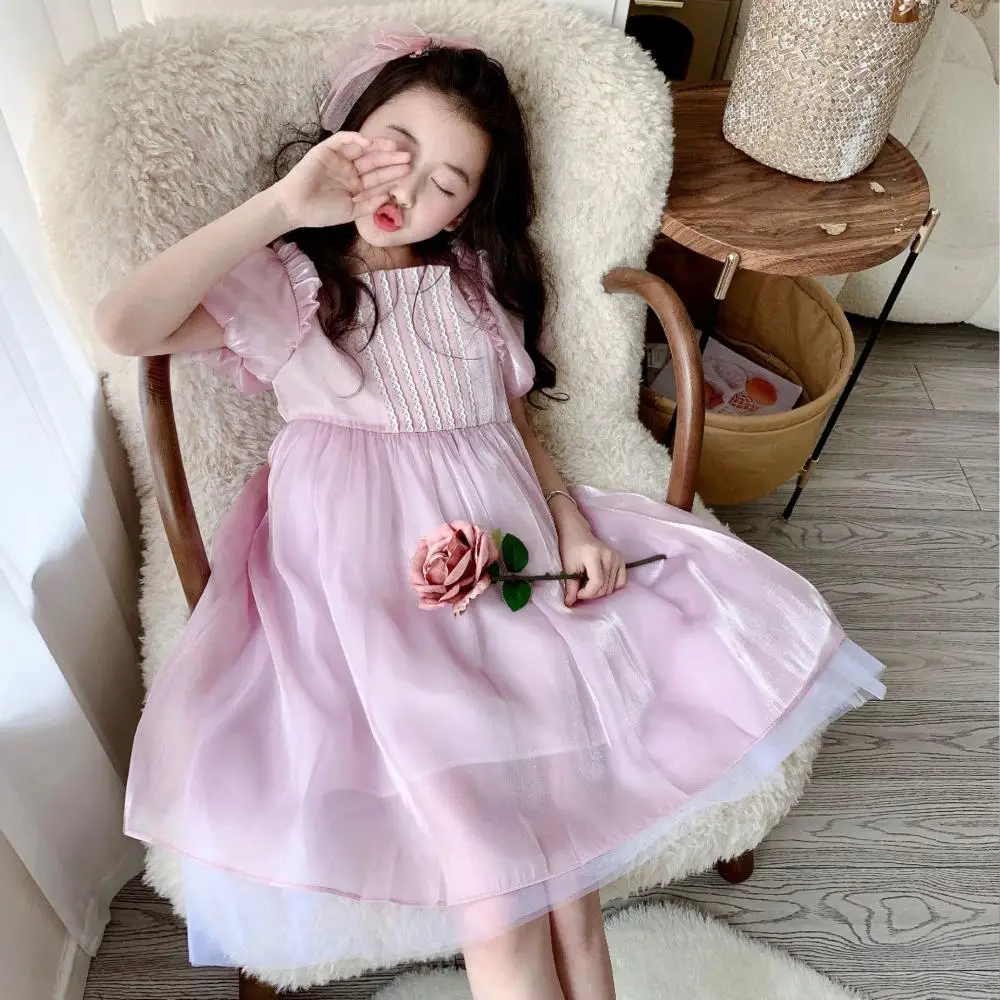 

Spanish Lolita Princess Dress with Bow Infant Birthday Baptism Party Elegant Ball Gown Children Boutique Dreses For Girls Eid