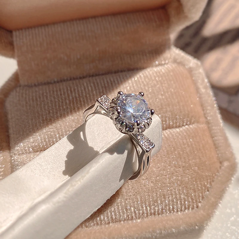 

Новые трендовые Простые открытые кольца с цирконом 14 К золотым покрытием для женщин и девушек Регулируемый дизайн высокие ювелирные издели...