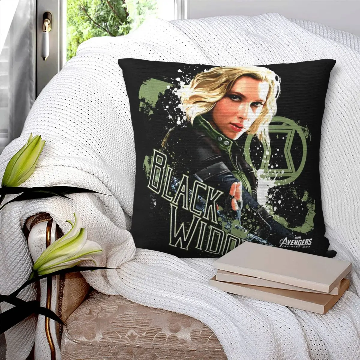 Marvel Black Widow Pain Splat графическая наволочка квадратная модные наволочки для дивана