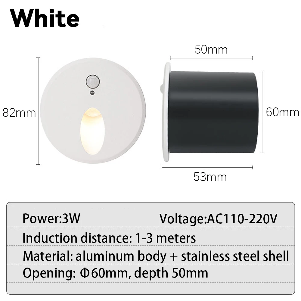 

Настенные светильники KPSUN с датчиком движения 3 Вт