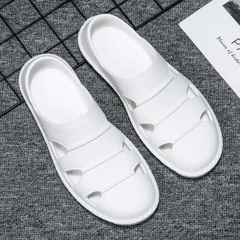 

Mem Sandals 2021 Height Increasing Slippers Laces Durable Outsole White Shoes Menino Men's Summer Sneakers Slip On Tennis Tenjs