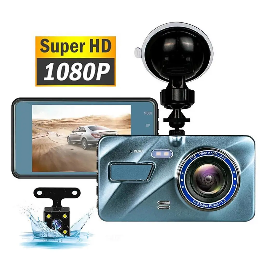 

Car DVR Video Car Driving Recorder Dash Camera 1080P Rear View Dual Lens 4 Full HD G-Sensor Wide-angle Car Dvr Dash Cam