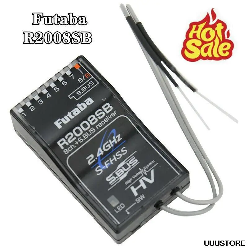 Futaba R2008SB 2,4 ГГц FHSS 8-канальный фотоприемник для 18MZ 18SZ 3PL T8J T10J T14SG T6K радиоуправляемые модели самолетов