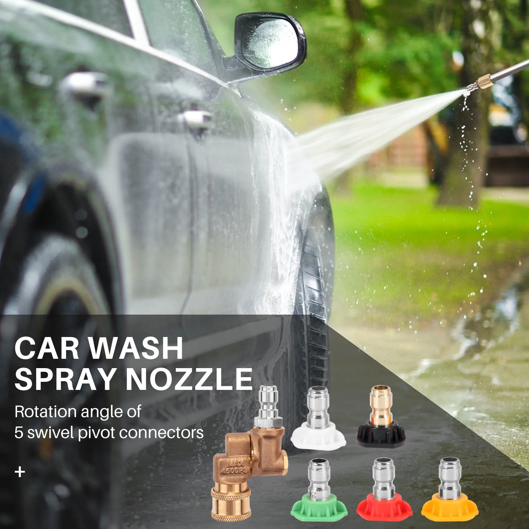 Автомобильная мойка высокого давления наконечники сопла стержень Поворотный