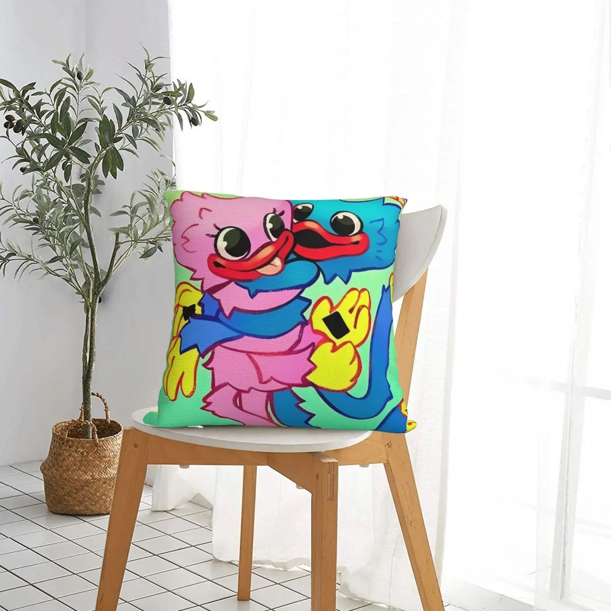 H-Huggy милая квадратная наволочка W-Wuggy чехлы для подушек видеоигр забавная