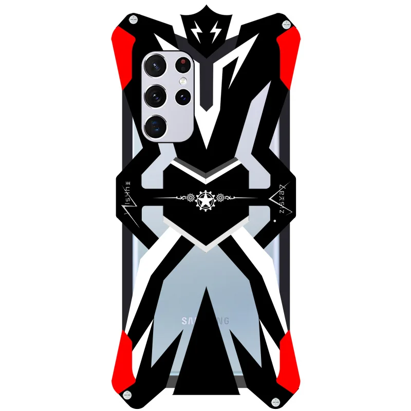 Zimon Luxury Thor Heavy Duty Armor Metal Aluminum Mobile Phone Case For samsung galaxy S22 S21 S20 FE Note20 Ultra Bumper Cover