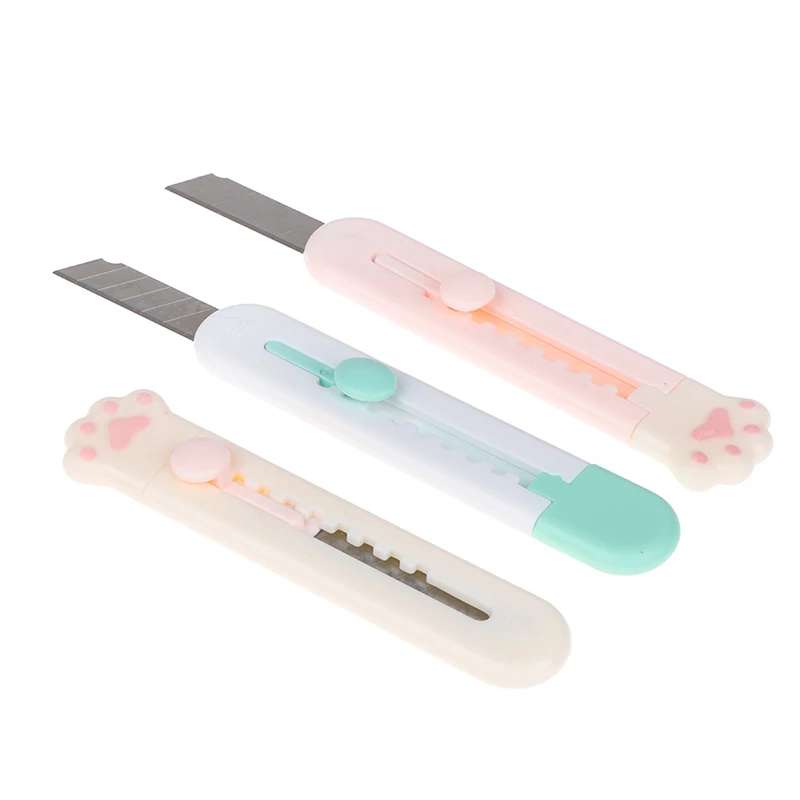 

Mini Cartoon Portable Cat Claw Utility Knife Student Safety Art Knife DIY Paper Cutting Tool Handmade Knife