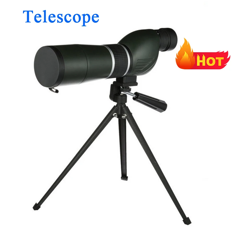 

Telescope 15-45X60 Spotting Scope Monocular Powerful Binocular Bak4 Prism FMC Waterproof w/ Tripod Camping Equipment for Hunting
