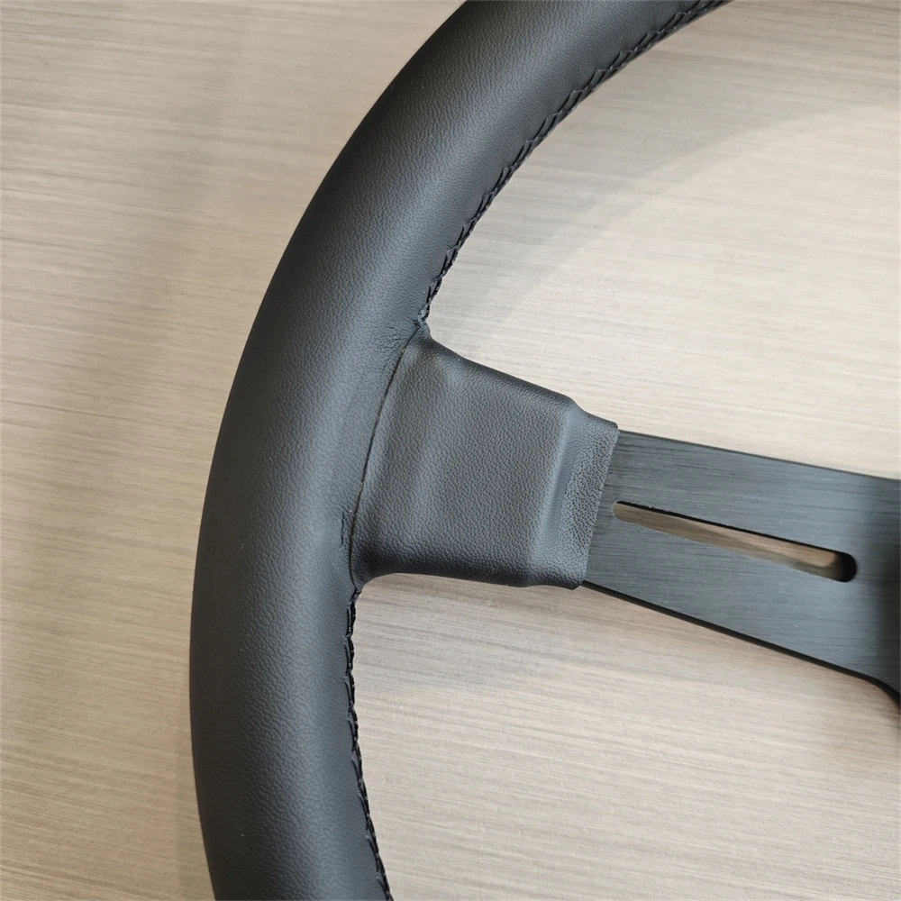 Универсальный руль Tiypeor 350 мм черный спортивный модифицированный