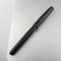high quality jinhao 75 fountain pen frosted black brushed feather titanium black stationery 0 7mm ink pen school supplies