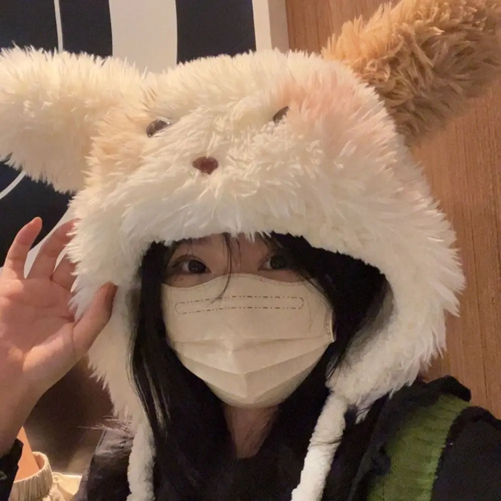 Уличная плюшевая флисовая шляпа в Корейском стиле с животными