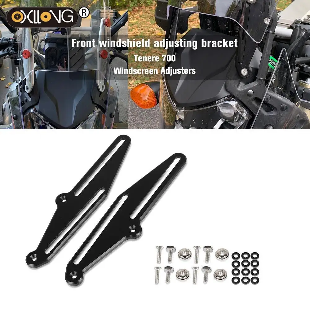 

2021 Front windshield adjusting bracket For YAMAHA TENERE 700 TENERE700 ABS Sensor Cover Protector Skid plate bash frame guard