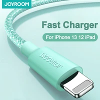 joyroom usb cable for iphone 13 12 11 pro max mini xs x 8 plus cable colorful fast charging cord for ipad iphone charger cable