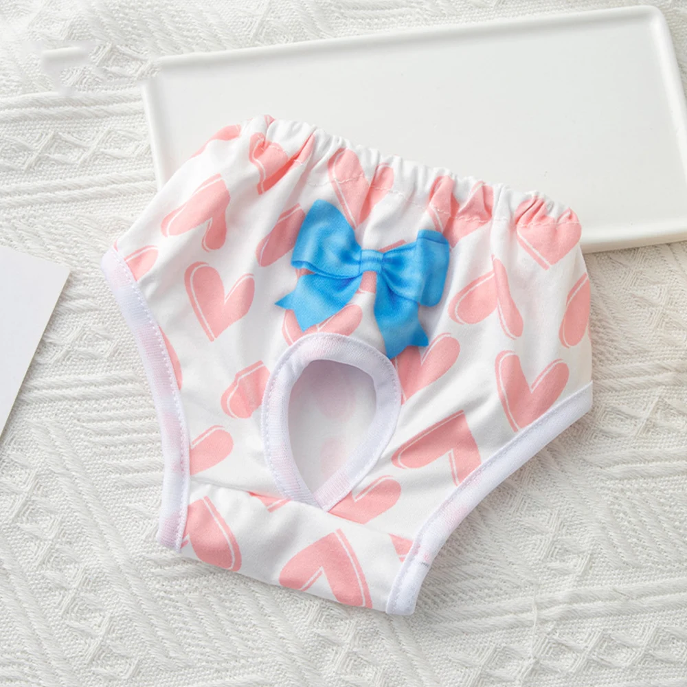 

Cute Pet Physiological Pants Flower Print Dog Shorts Panties Washable Menstruation Pet Briefs Diaper Sanitary For Female Dogs