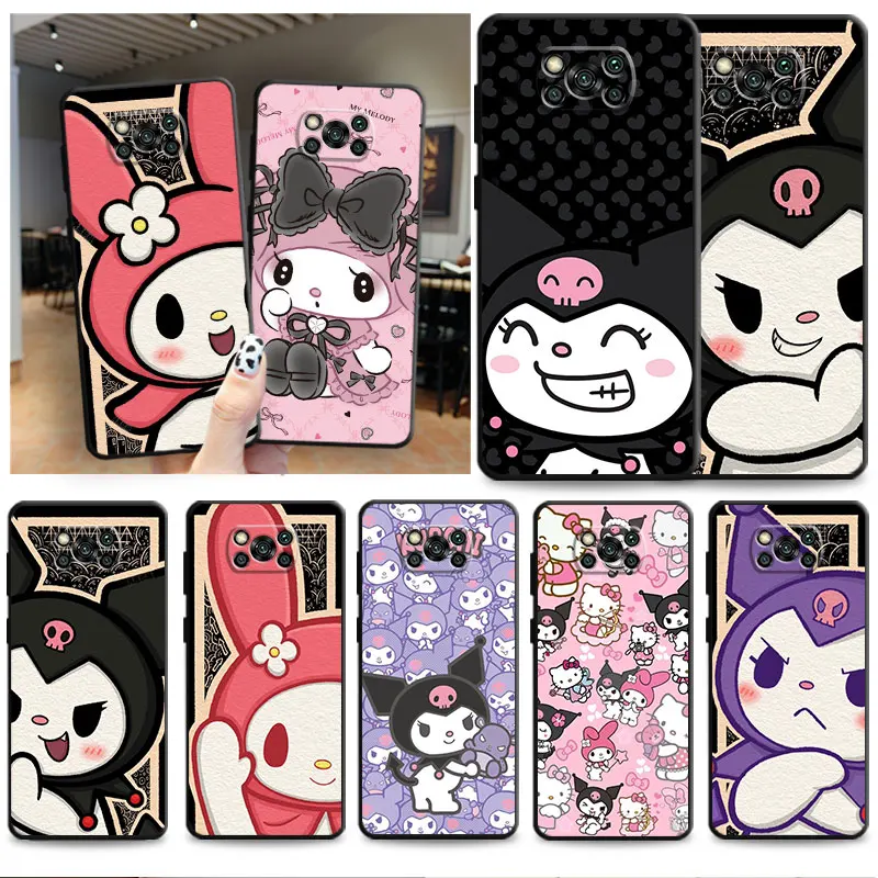 Чехол Kuromi My Melody чехол для телефона для LG G7 K40s G8 ThinQ K50s K52 G6 K61 K41s K50 K42 Q61 K40 G8 K92 5G Q52, черный матовый силиконовый чехол