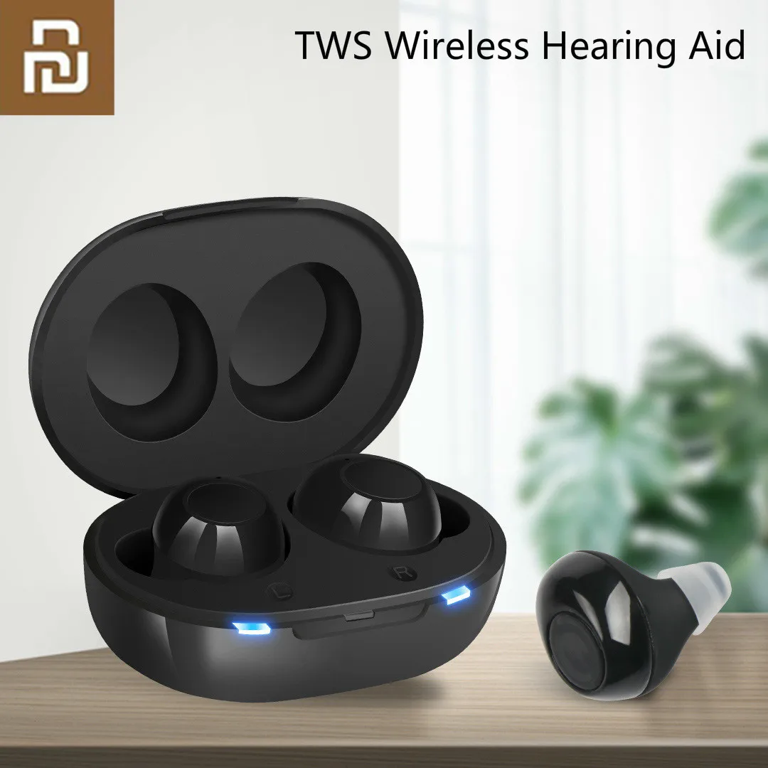 

Усилитель звука Xiaomi Aid TWS, беспроводной слуховой аппарат, перезаряжаемый мини-усилитель звука, регулируемый слуховой аппарат для пожилых лю...
