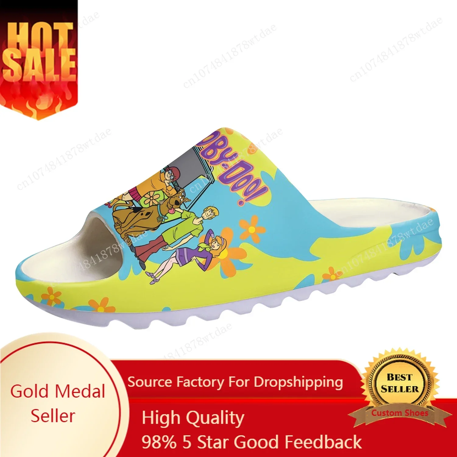 Cheech And Chong With S-Scoobys Smoke Мягкая подошва Тапочки Мужчины Женщины Подростковые