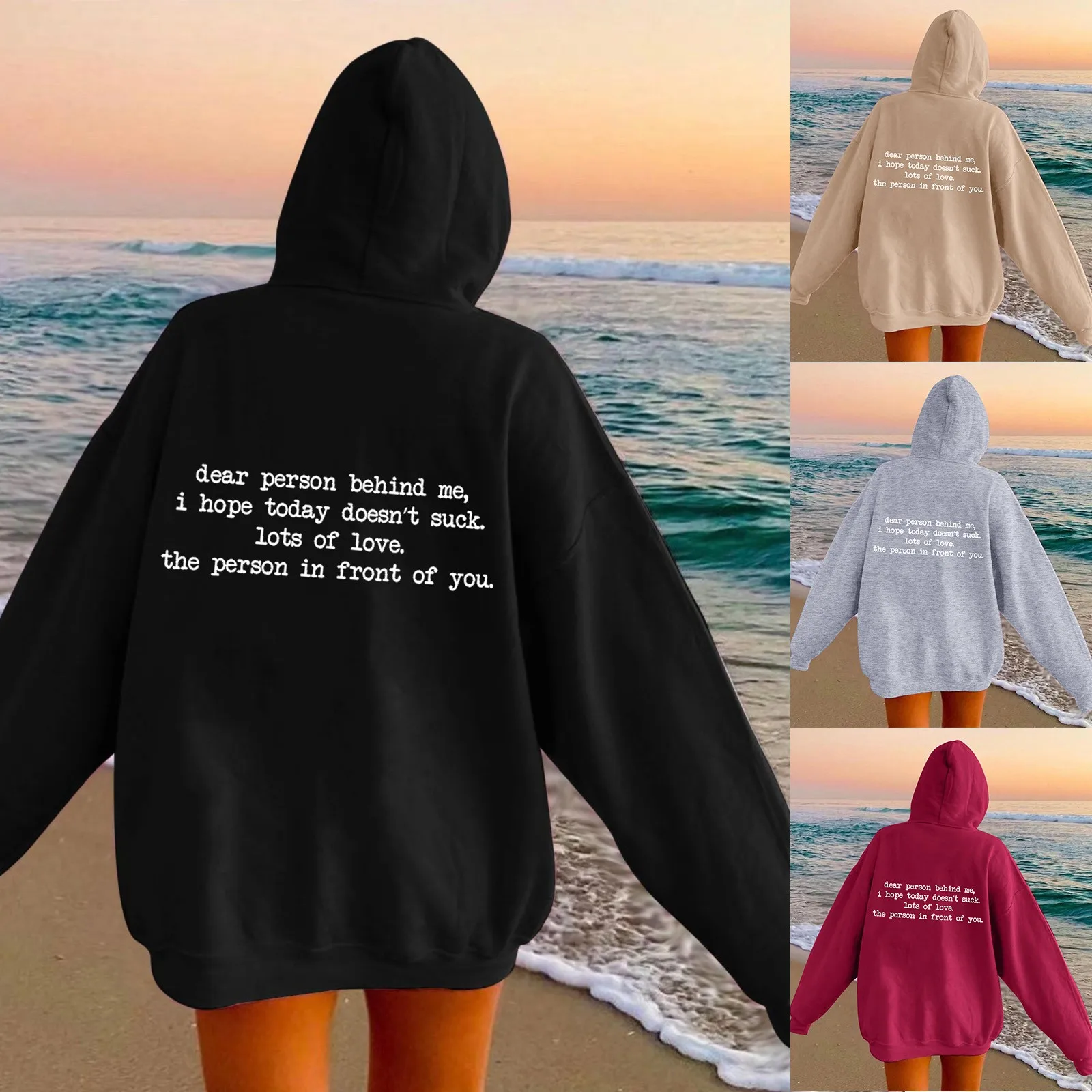 

Hoodies For Women Word Graphic Sweatshirts For Women Vintage Hoodie Trendy Sweatshirts Kawaii Preppy Clothes Long Zip Hoodie