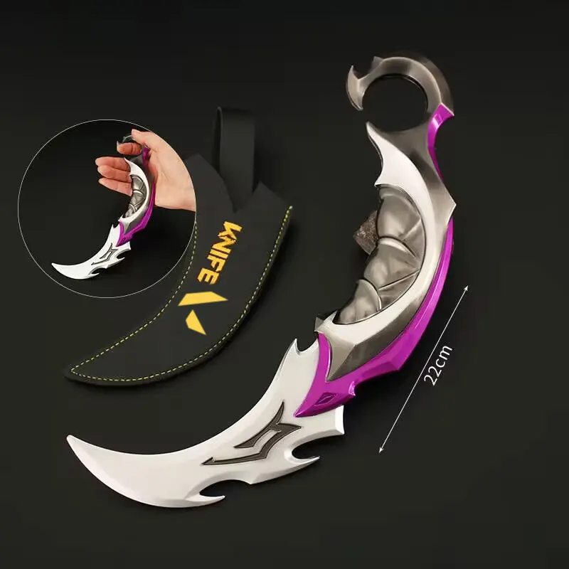 

22 см валорант оружие игры Reaver EP 5 Karambit автомобиль гребень игрушечный Нож металлический искусственный меч Косплей Хэллоуин подарок для мальчиков Игрушки