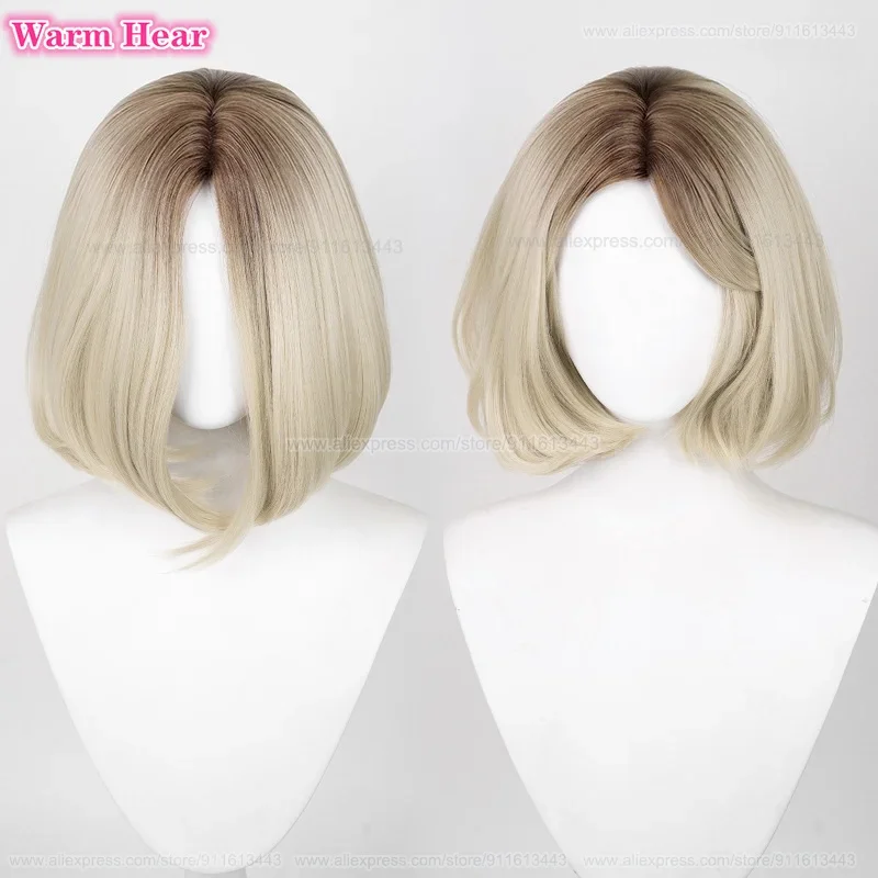 Синтетический парик Аниме Гвен Стейси 35 см/45 см Градиент Косплей Парики и шпильки