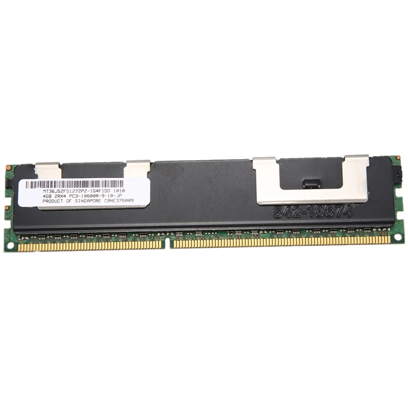 

4GB DDR3 Memory RAM PC3-10600R 1333Mhz 2Rx4 1.5V ECC 240-Pin Server RAM MT36JSZF512772PZ